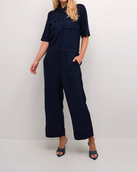 Kaffe - Ruthie Cropped Leg Button Jumpsuit