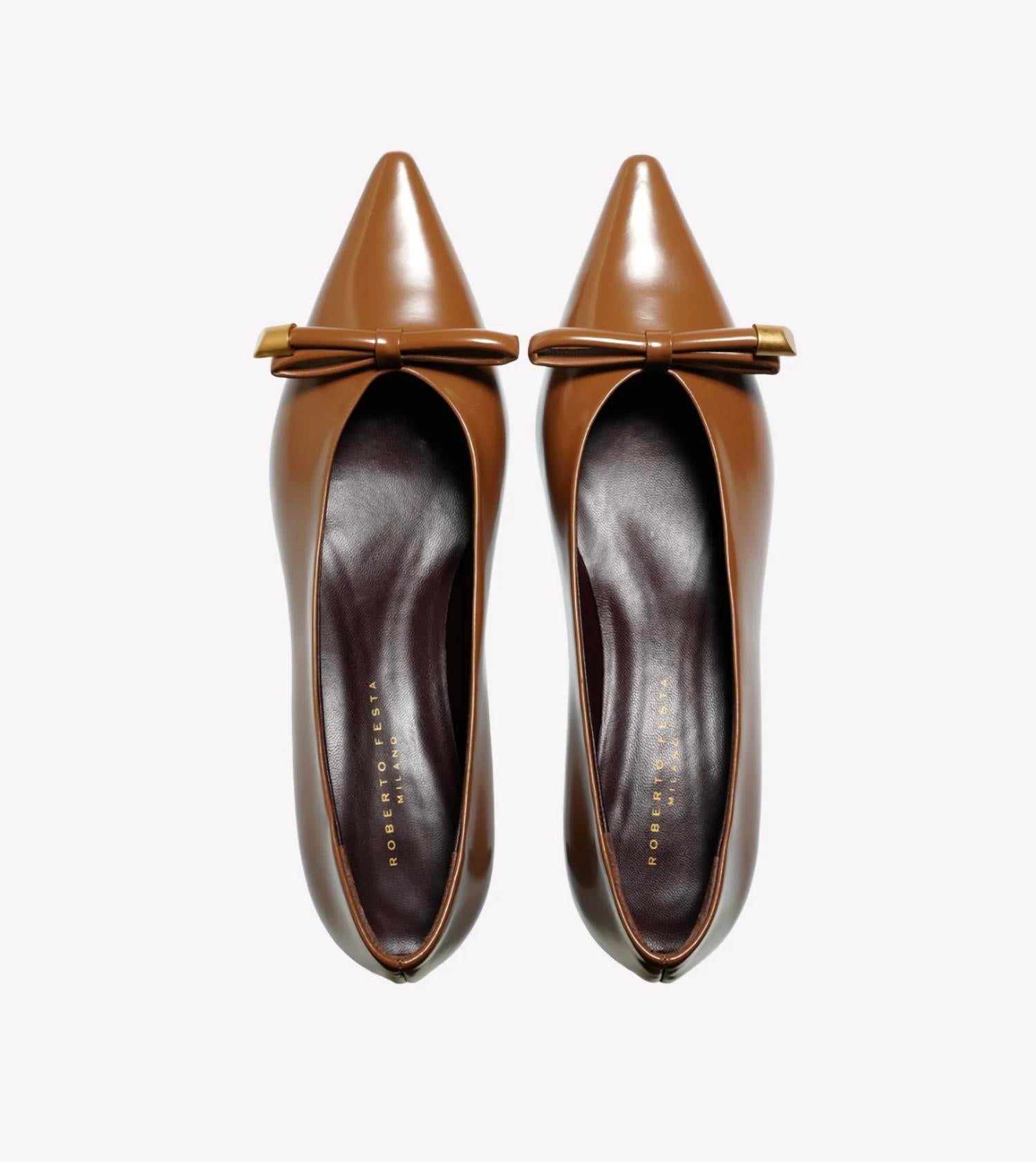 Roberto Festa - Women's Orla Spazzolato Bow Kitten Heel