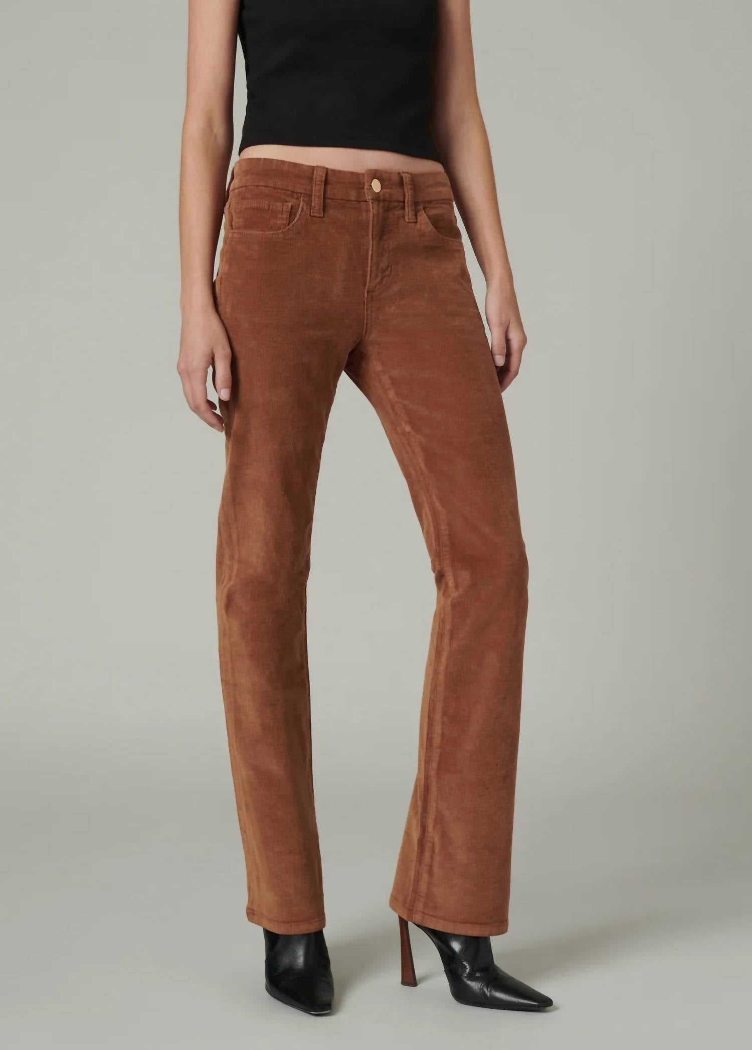 Joe's Jeans Corduroy Provocateur Bootcut Pants in brown - women's pants - alternate view