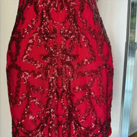 Ava Presley - Halter Sequin Homecoming Dress