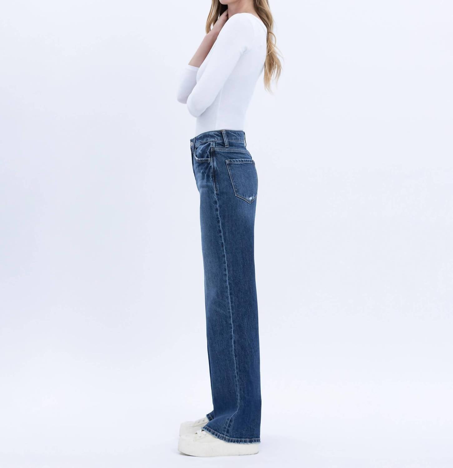 Vervet By Flying Monkey - 90's Super High Rise Wide Jeans