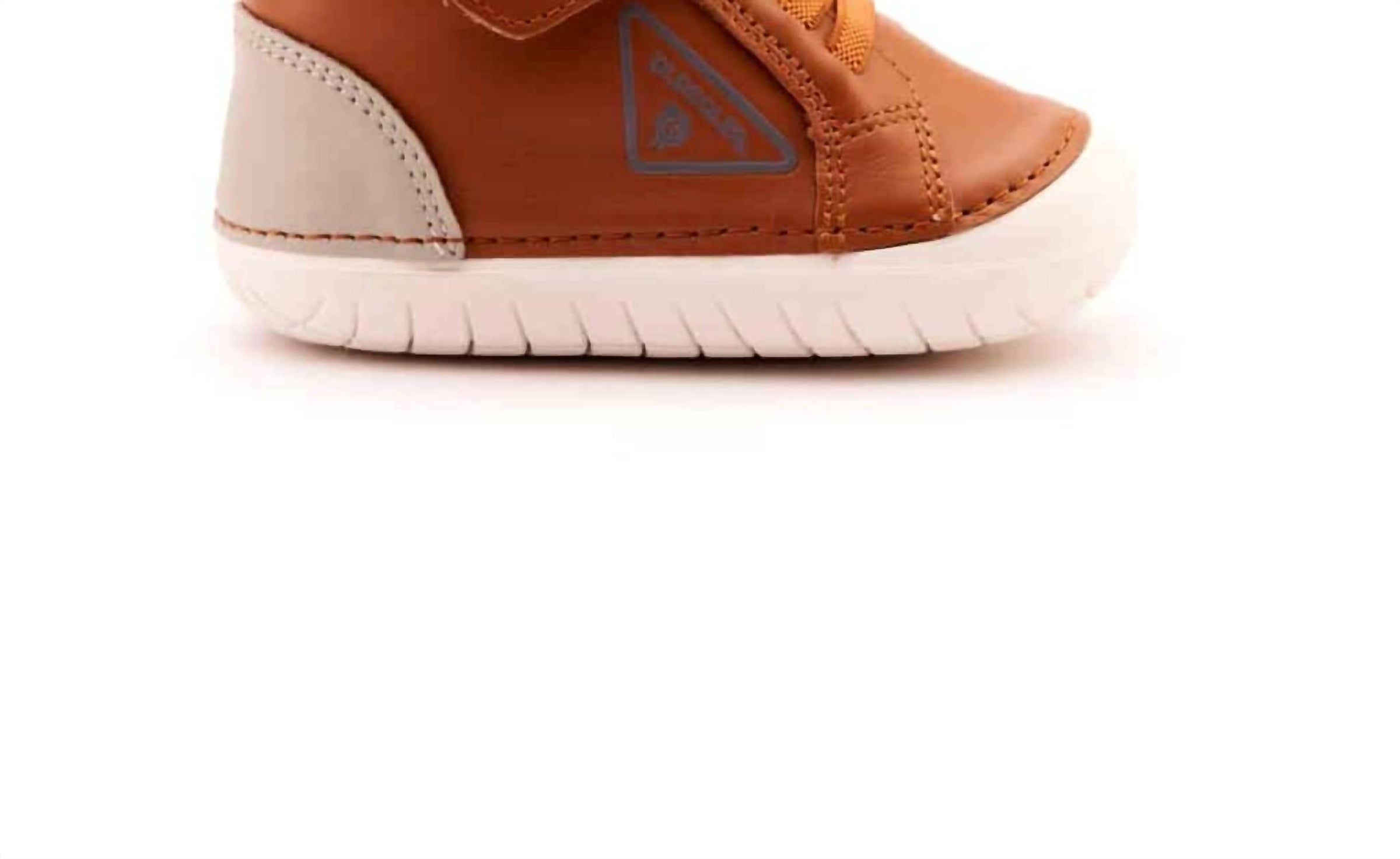 OLDSOLES Boy's 4096 Sensa Pave Casual Shoes in tan gris 1 - kids' sneaker