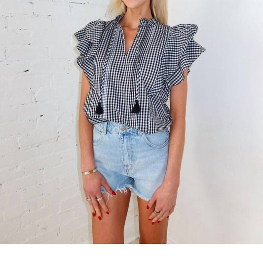 Olivaceous - Picnic Crush Gingham Top