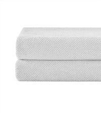Under the Canopy Textured Organic 2 Piece Bath Towel Set in white - item - detail view