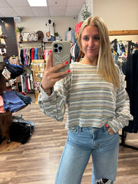 Klesis - Grace Striped Pullover Sweater