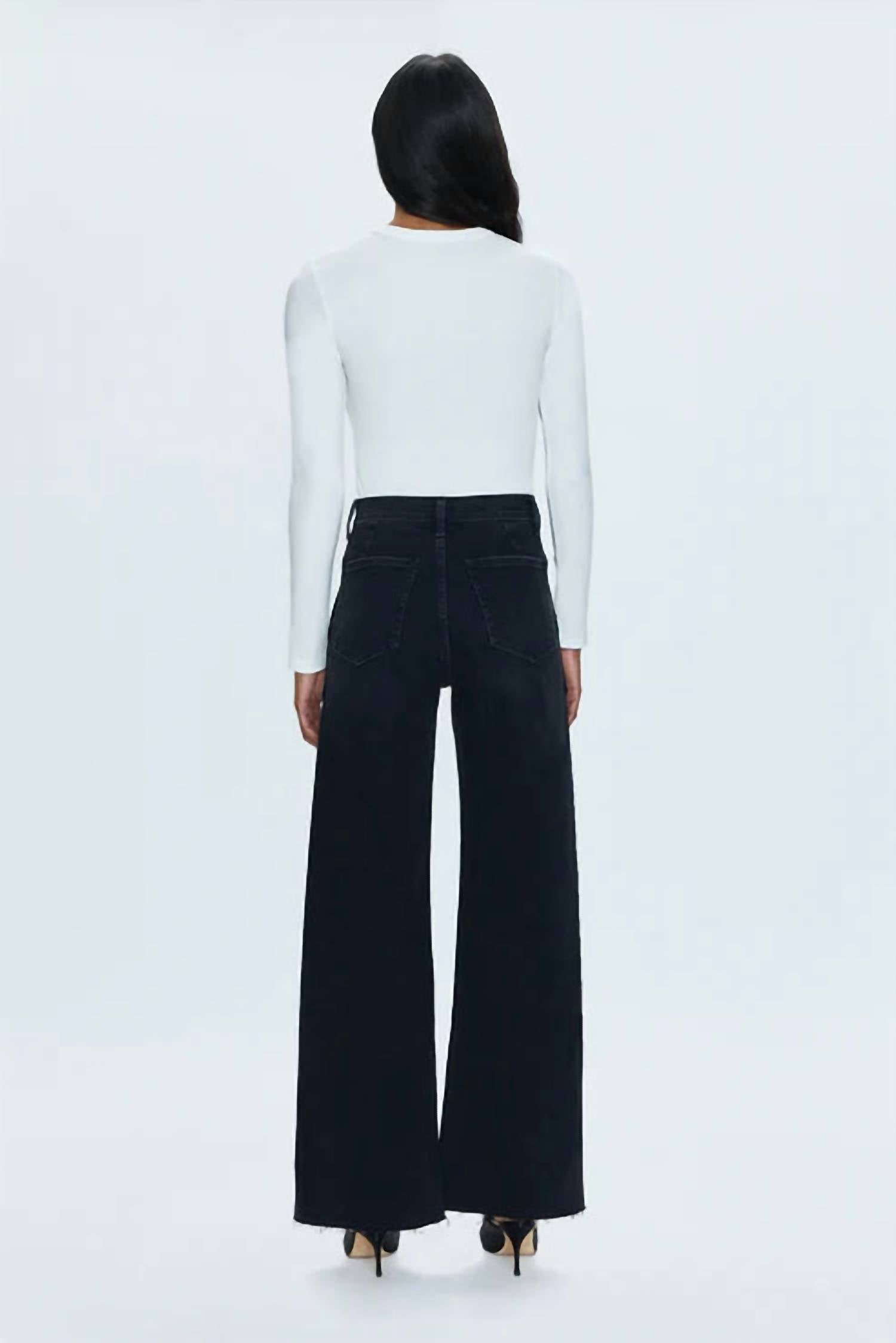 PISTOLA Penny Utility Jeans in black - women's jeans - detail view