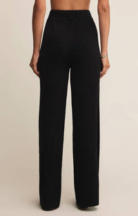 Z Supply Du Monde Sweater Pants in black - women's pants - alternate view