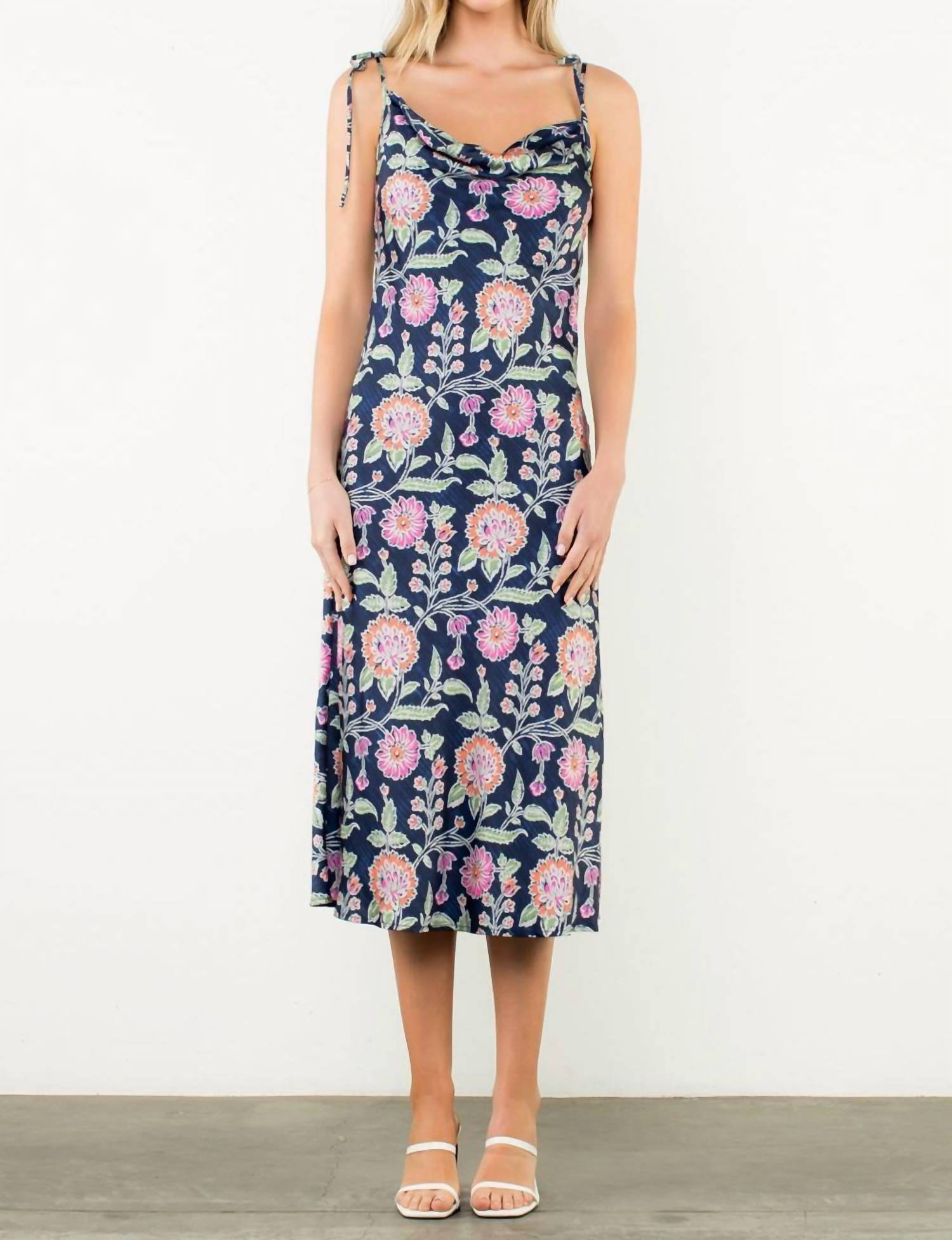 Thml - Tie Strap Print Slip Dress