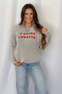 Hrt & Luv - J Adore Cowboys Western Graphic Sweatshirt