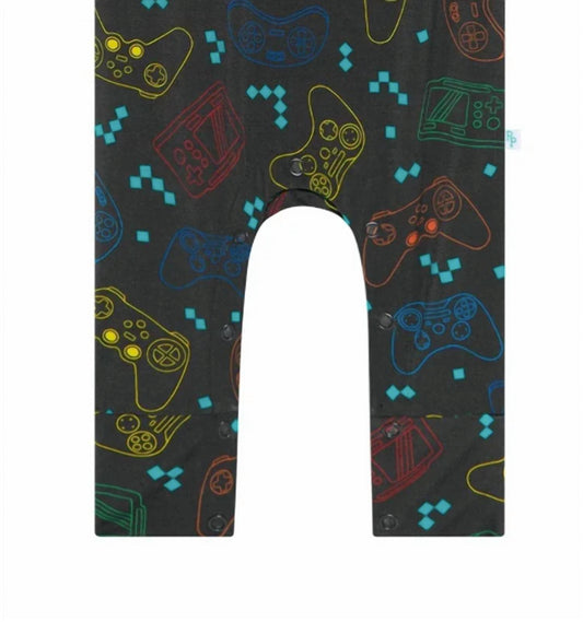 Posh Peanut - Boy's Short Sleeve Basic Romper