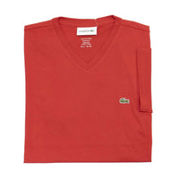 Lacoste - Men's Standard Short Sleeve Pima V-neck Tee