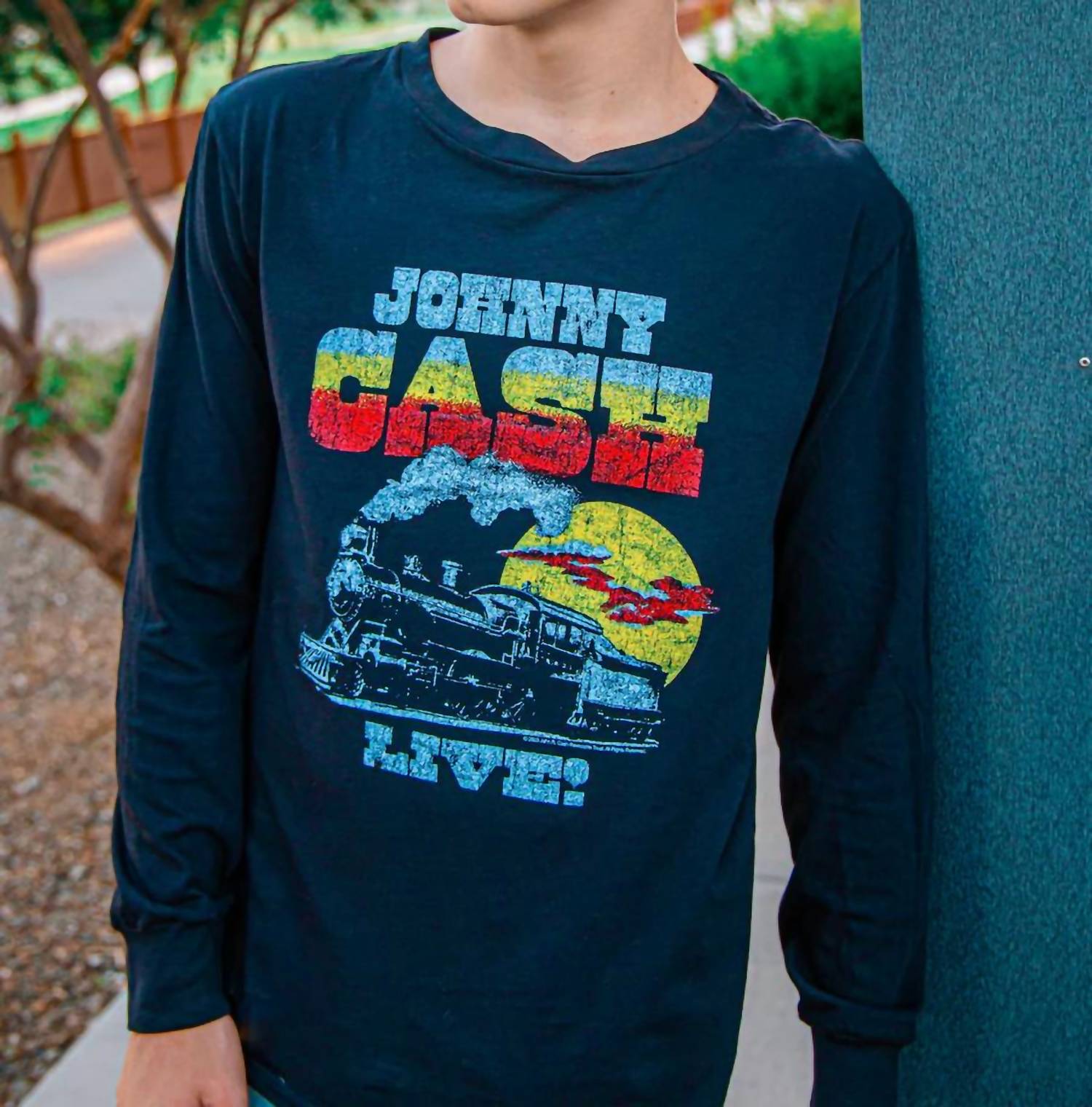 Rowdy Sprout - Johnny Cash Live Long Sleeve Tee