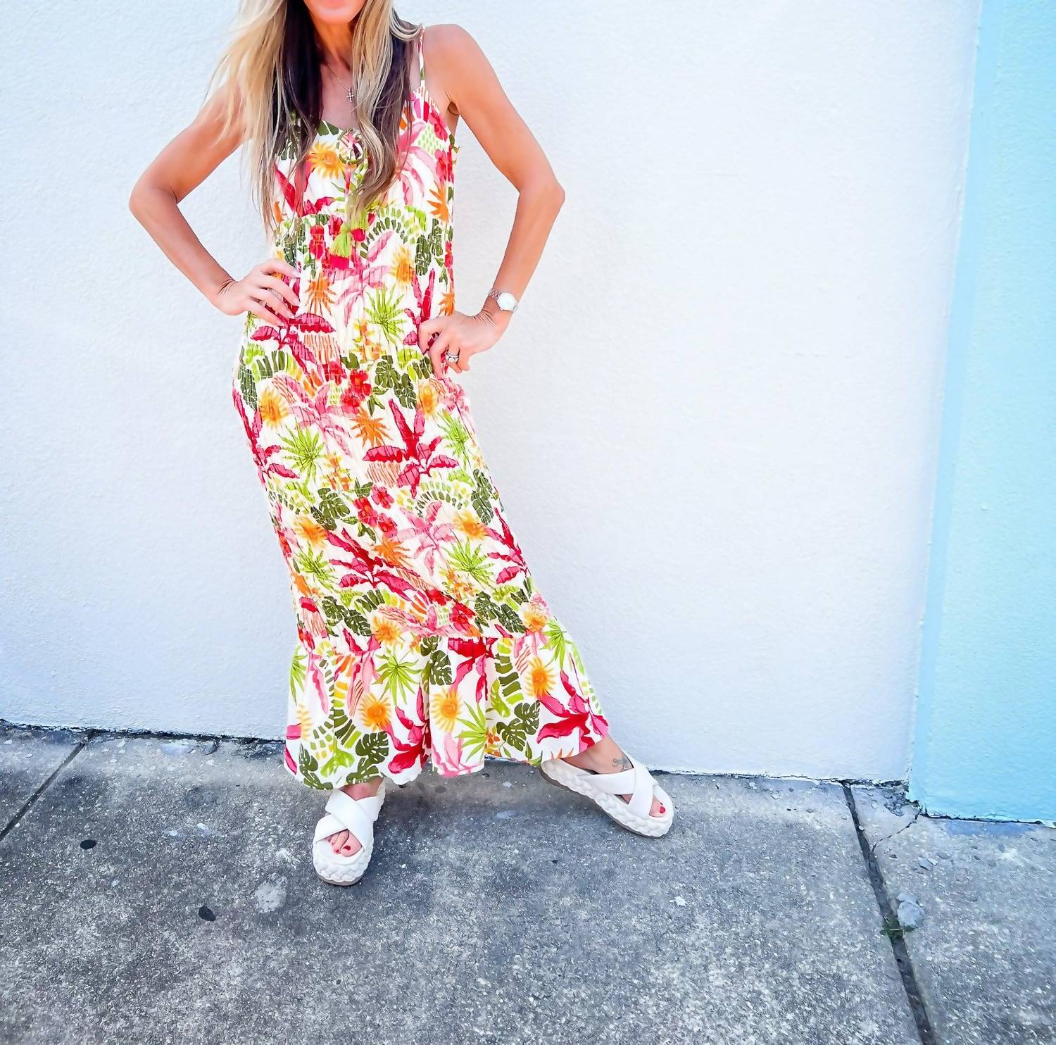 Fate - Palm Paradise Midi Dress