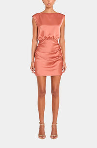 Amanda Uprichard Nora Dress in clay - women's dress