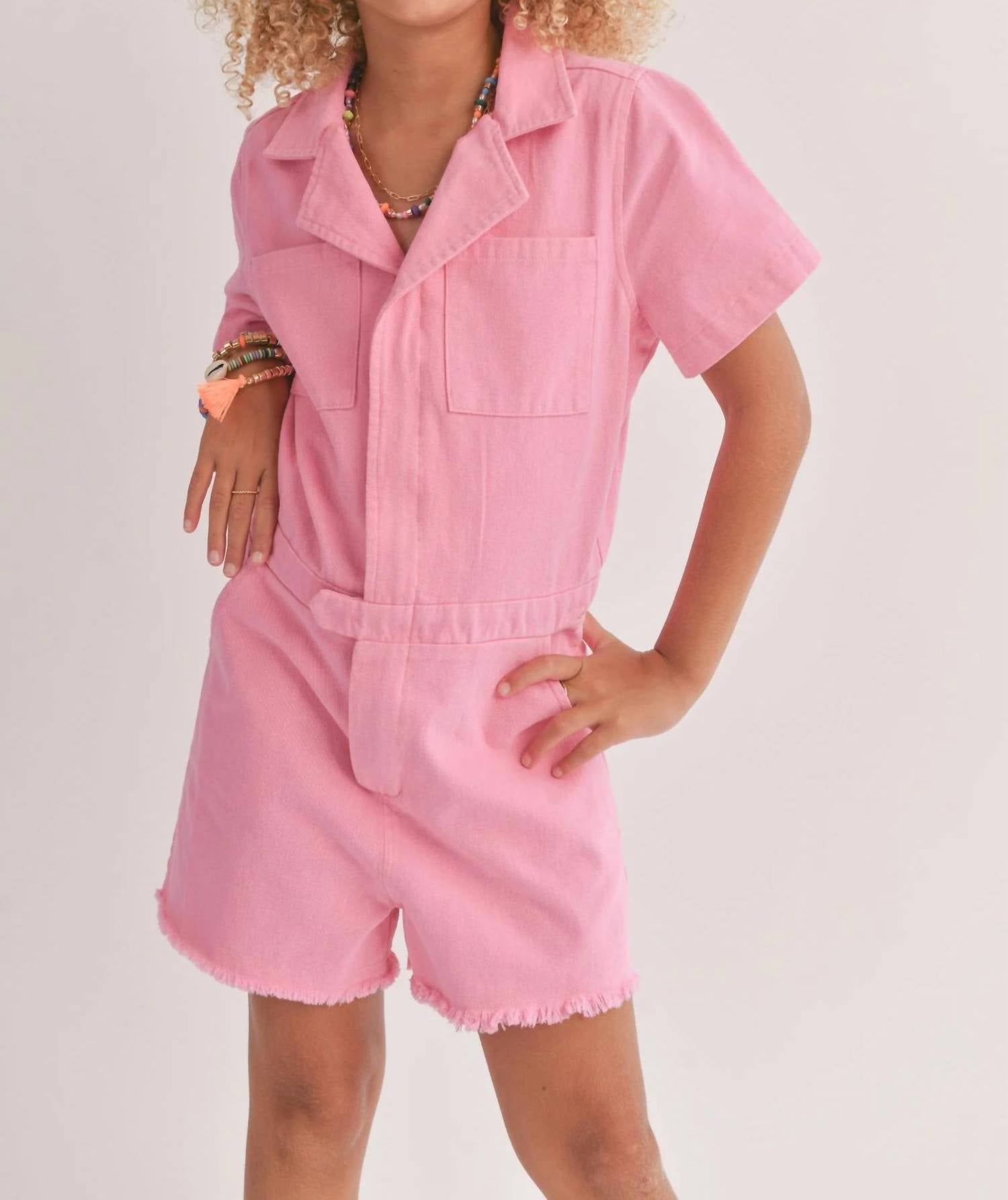 Sadie & Sage - GIRLS SWEATPEA ROMPER