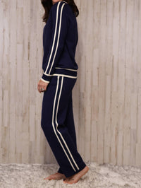 Joh Sabine Sweater Pant in blue - women's pants - view 4
