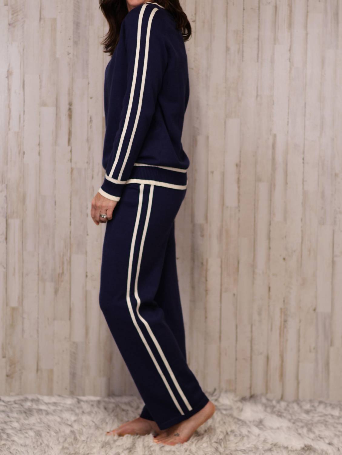 Joh Sabine Sweater Pant in blue - women's pants - view 4