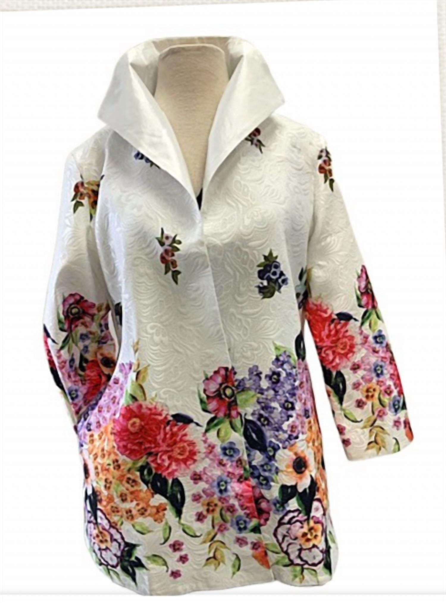 Grace Chuang - Women's Floral Print Jacket