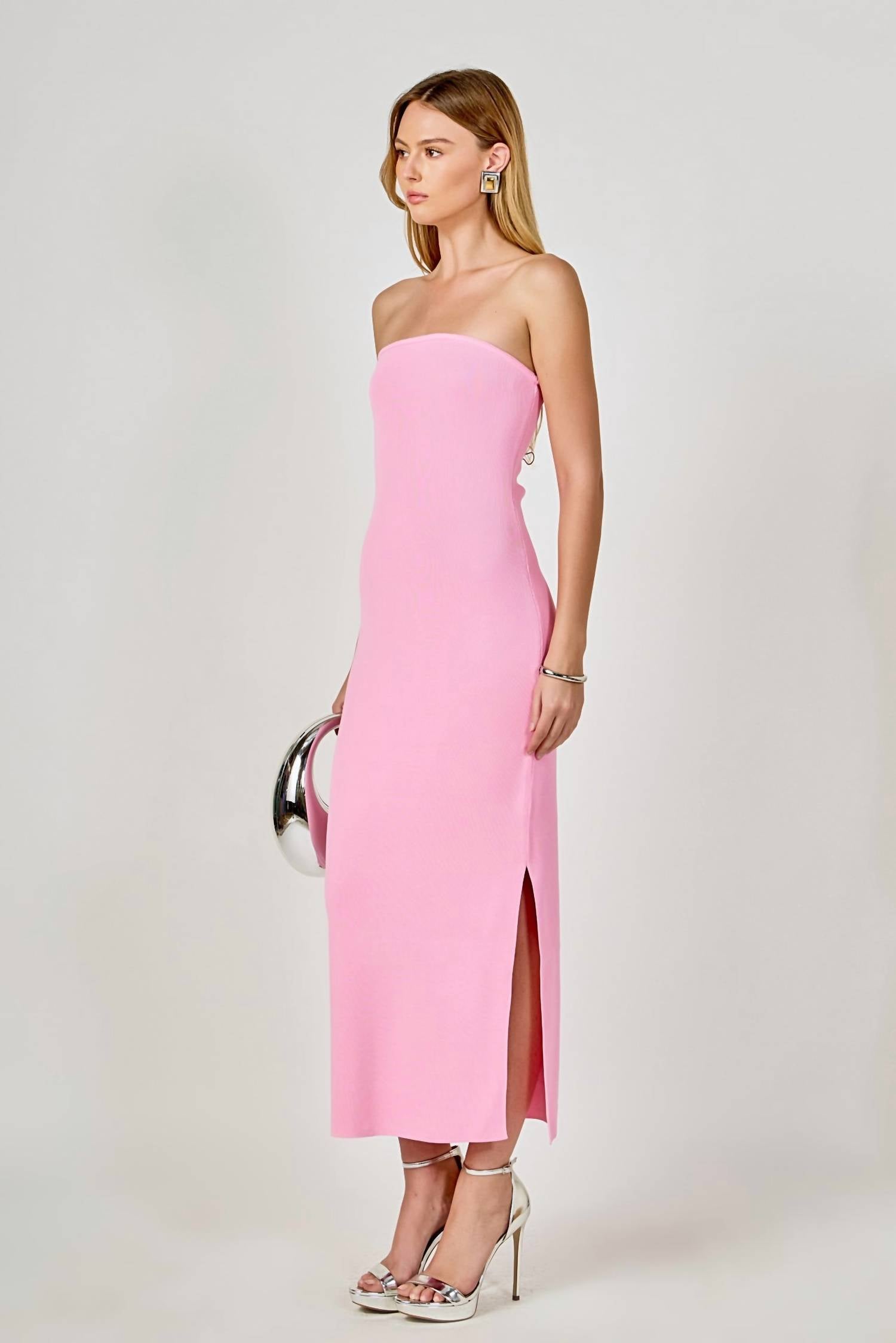 Endless Rose - Curved Knit Midi Dress