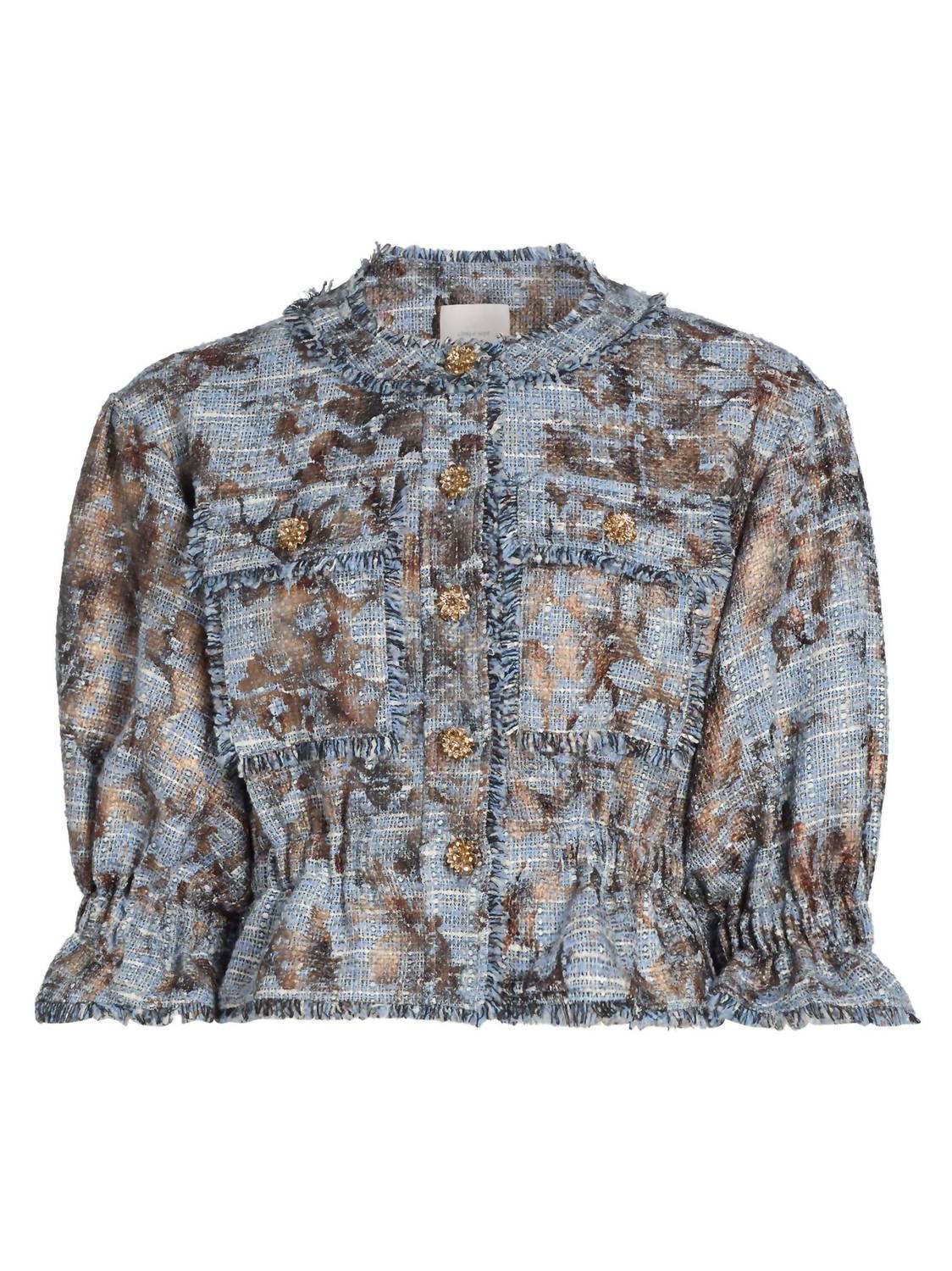 Cinq A Sept - Jaxie Tweed Elbow Sleeve Jacket