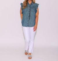 Ivy Jane - Indi Ruffle Sleeves Top
