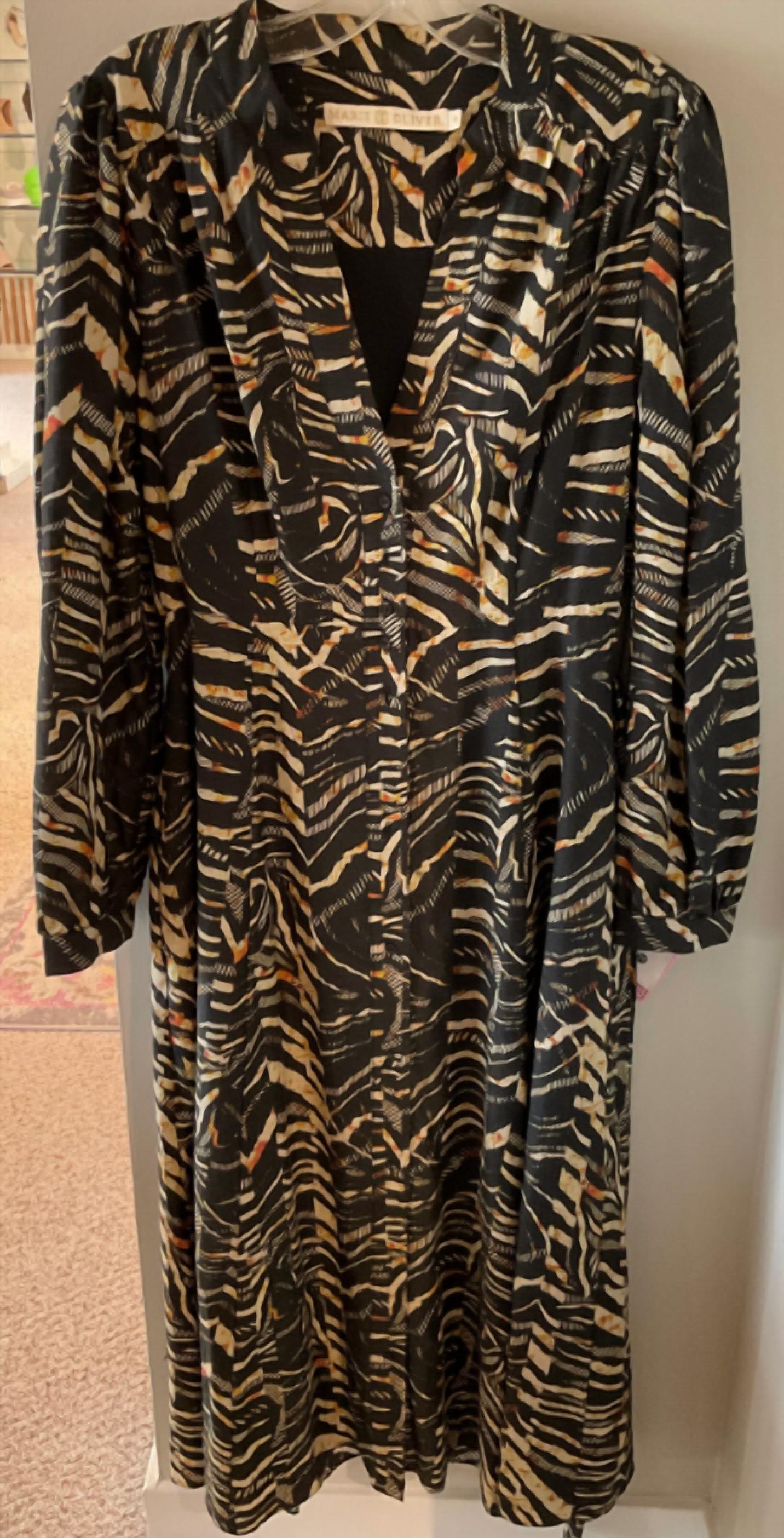 Marie Oliver - Women's Print Button Up Dress