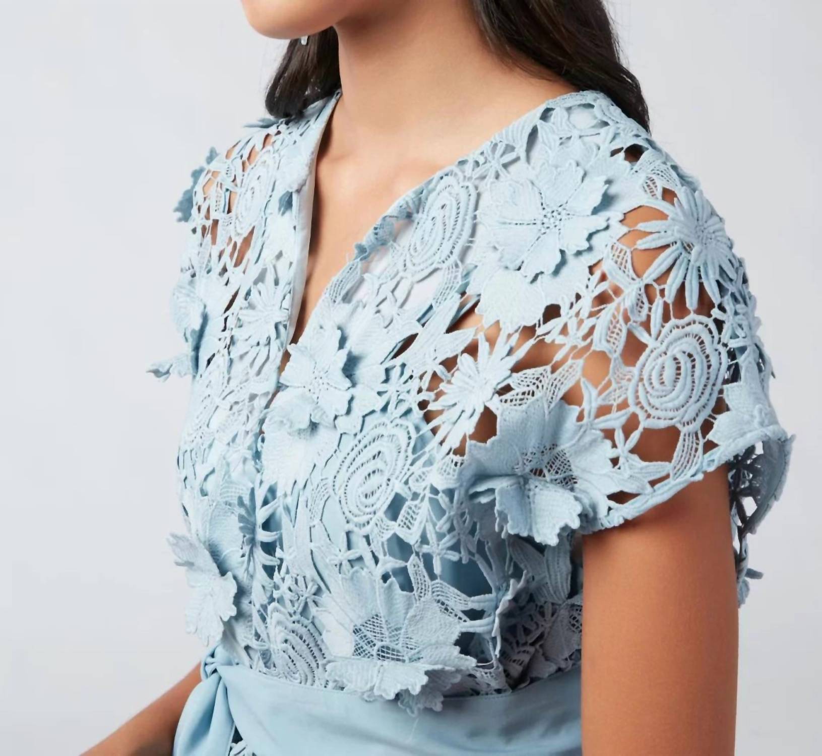 Abbey Glass - 3d Lace Mini Dress