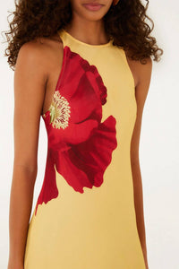 Farm Rio - Poppy Flowers Sleeveless Maxi Dress