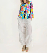 Noen - Crinkle Flow Straight Leg Pants
