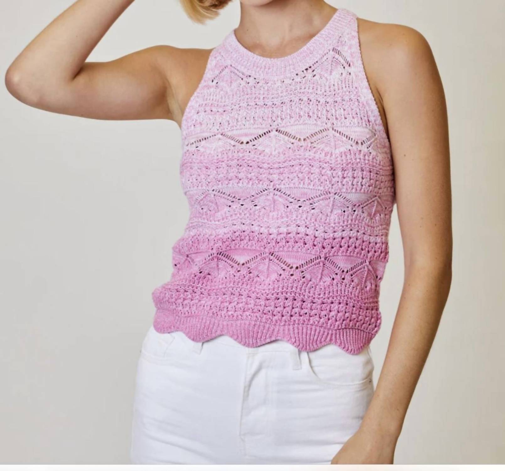 Design History - ombre halter top