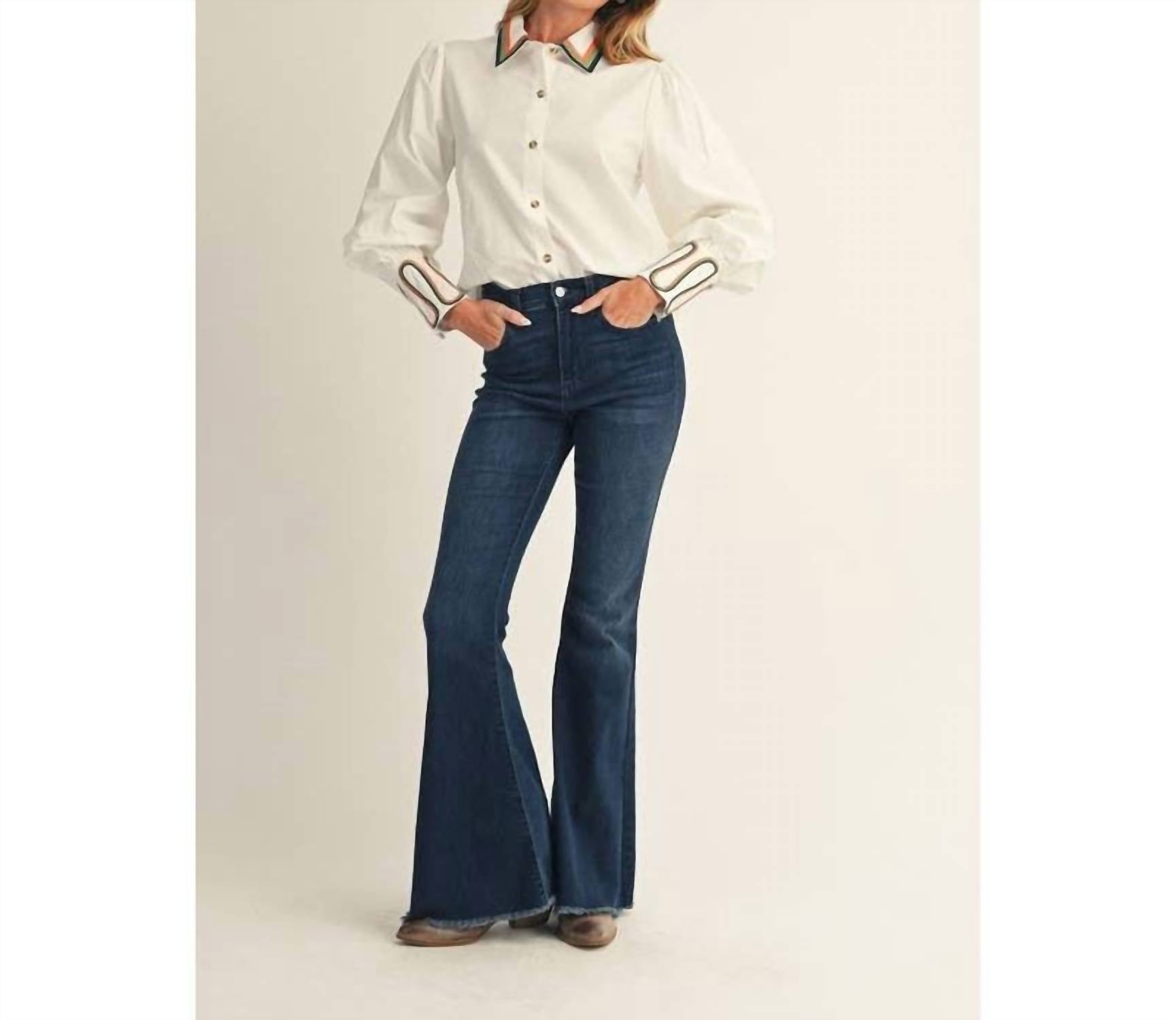 Style Usa - Embroidery Accent Shirt