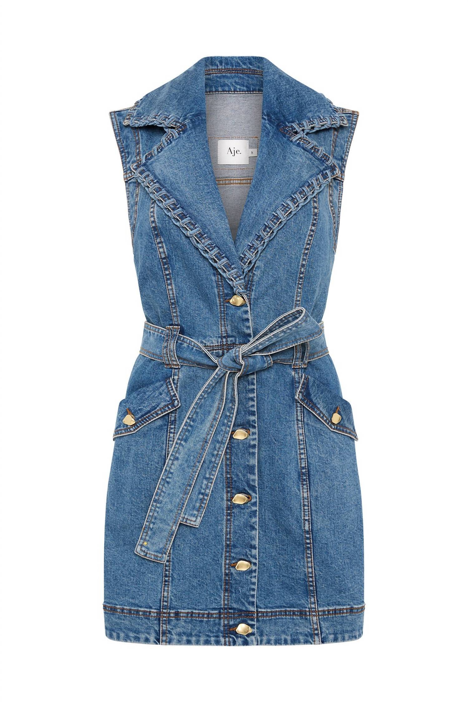 Aje. - Balance Denim Mini Dress