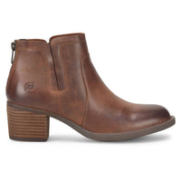 Born Women's Reece Booties in brown - women's shoe - detail view