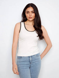 Charlie B - Crochet Detail Knit Tank Top
