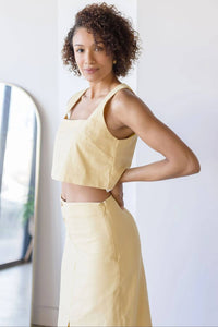 Moon River - Sleeveless Crop Top