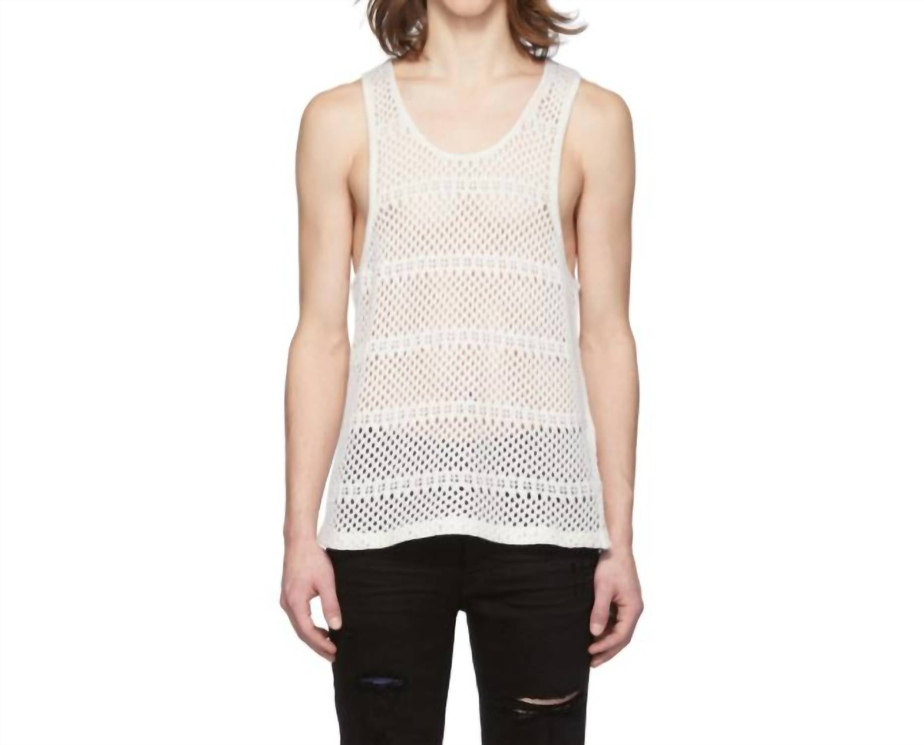 Amiri - Boyfriend Crochet Tank Top