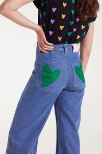 Compania Fantastica - Heart Patch Pocket Denim
