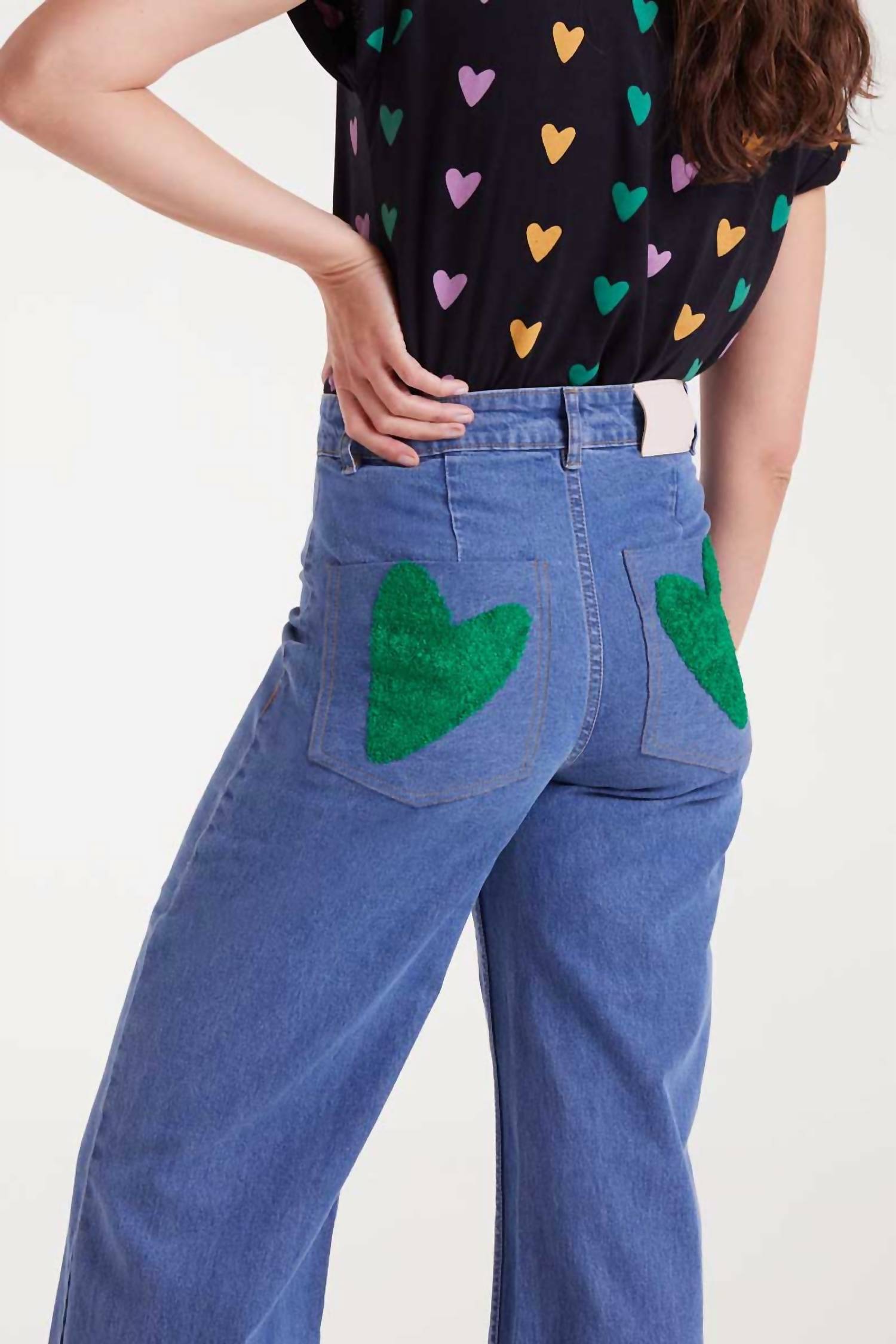 Compania Fantastica - Heart Patch Pocket Denim