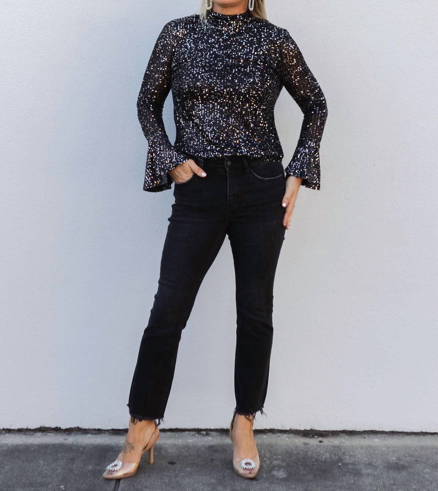 Promesa - Vip List Sequin Knit Top