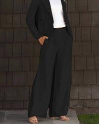 Mila Clothing - Pleated Wide Leg Pants