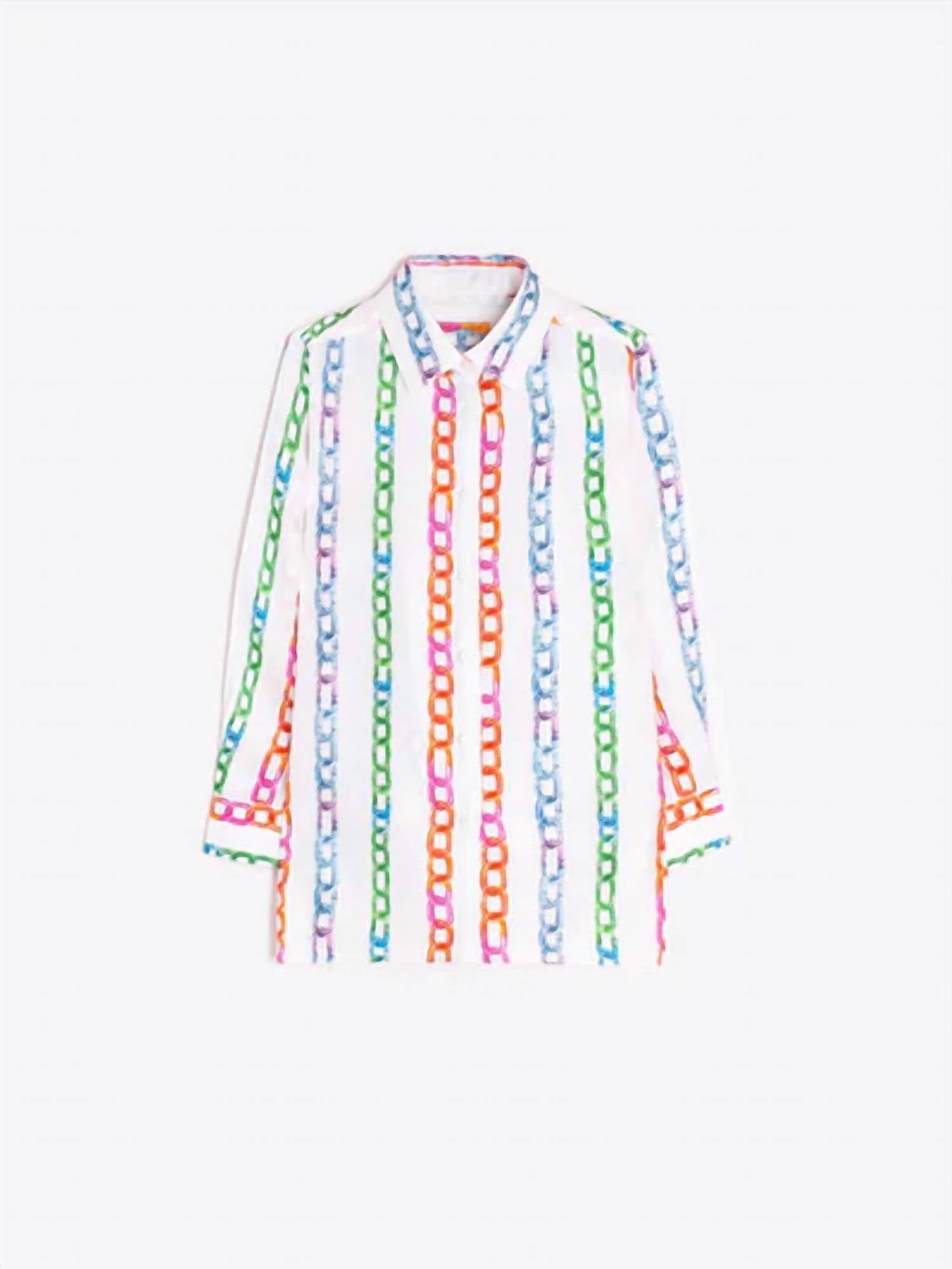 Vilagallo - Chains Print Shirt