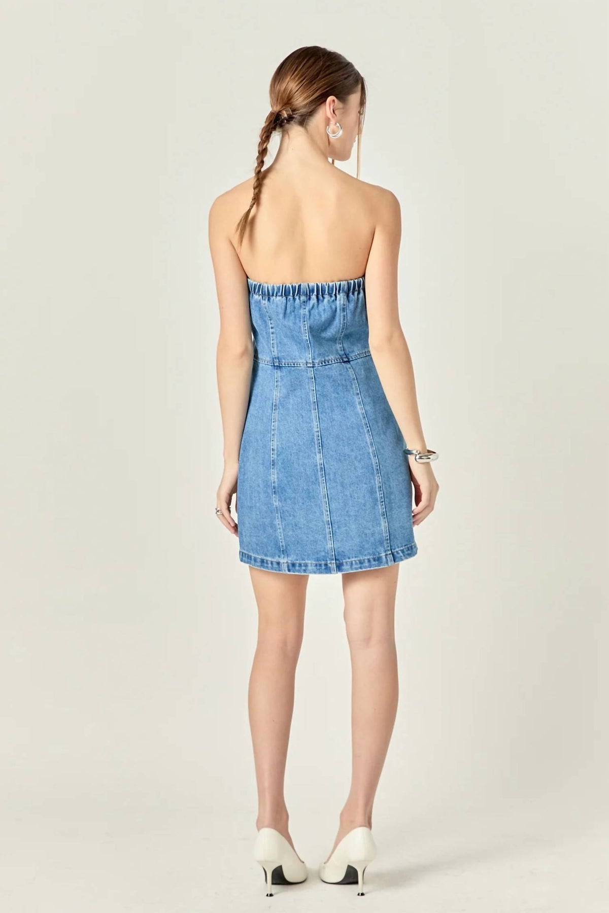 2.7 August Apparel - Dani Denim Mini Dress