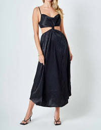 2.7 August Apparel - Front Twist Dress