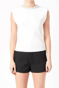 2.7 August Apparel - Monique Embellished Top
