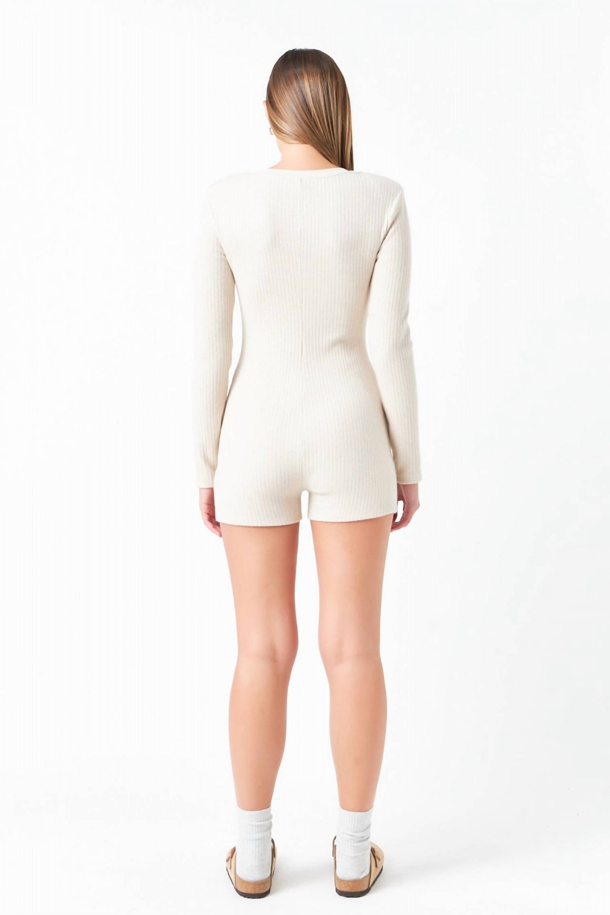 2.7 August Apparel - Ribbed Knit Romper