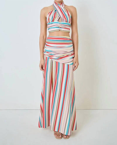 2.7 August Apparel - Santorini Stripe Set