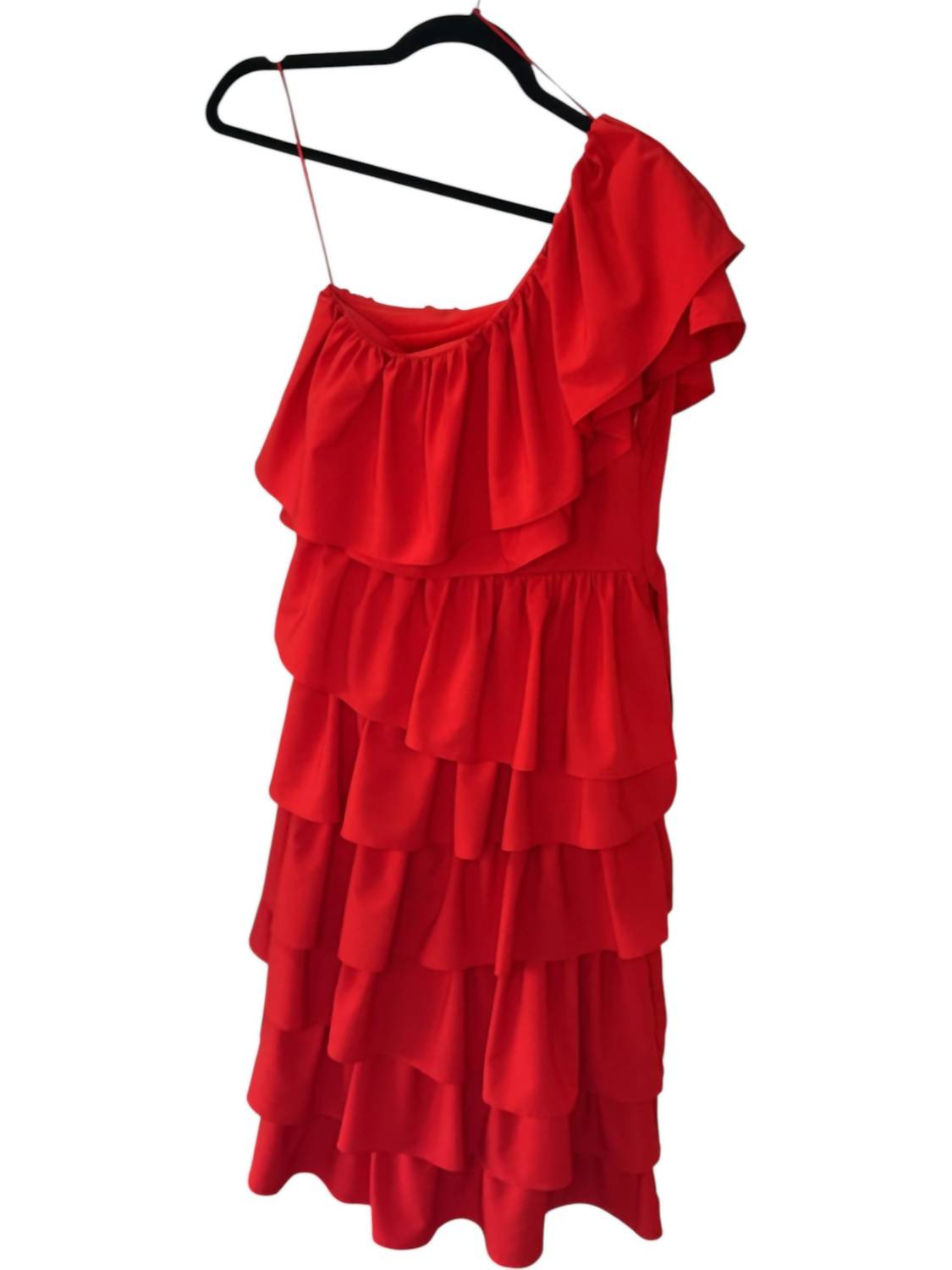2.7 August Apparel - Women's One Shoulder Tiered Maxi Dress