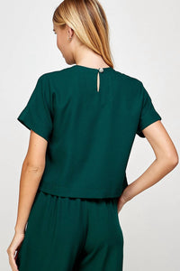 2 Hearts Apparel - Solid Short Sleeve Top
