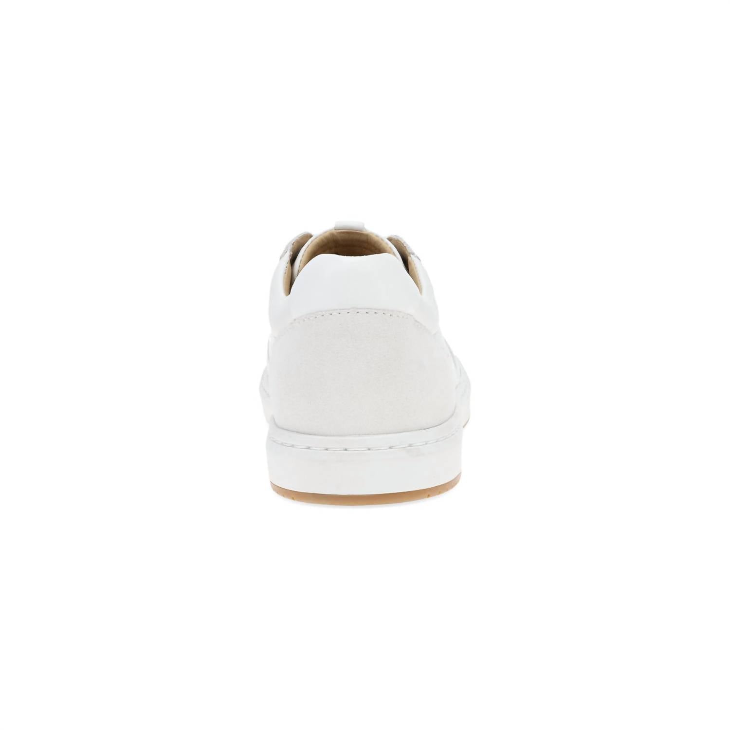 dansko Women's Josey Leather Sneaker in white - women's sneaker - alternate view