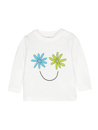 Stella Mccartney - Girl's Flower Smiley Face Print Tee